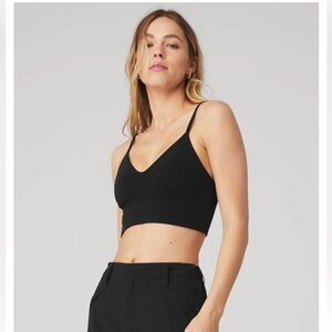 Alo Black Seamless Delight Bra S